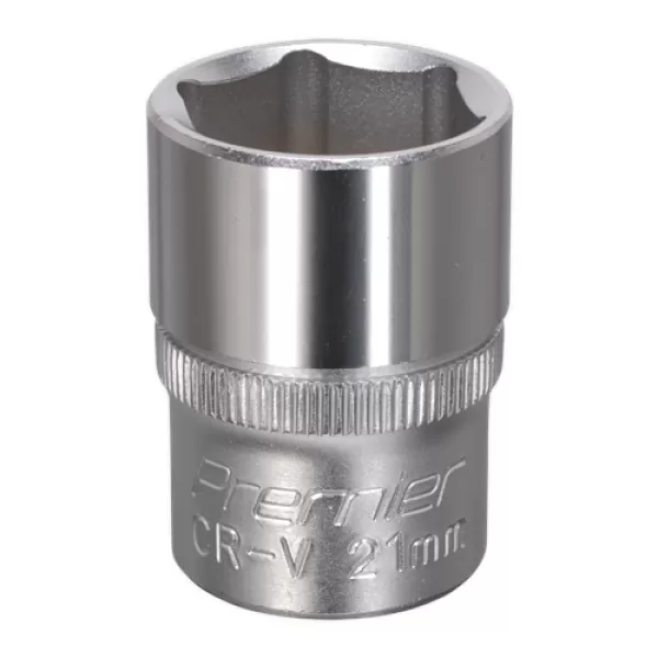 image of Genuine SEALEY S1221 WallDrive&#174; Socket 21mm 1/2Sq Drive