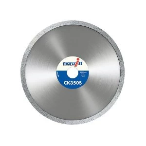 Image of Marcrist CK350 Smooth Rim Diamond Blade Tile Cut 115 x 22.2mm