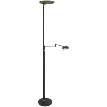 Image of Sienna Turound Mother & Child Lamp Black Matt, Steel, Transparent Grey