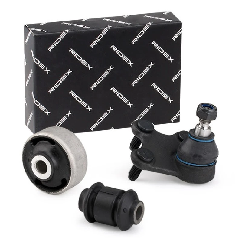 Image of RIDEX 771R0014 Repair Kit, wheel suspension Lower, with rubber mount Repair Kit,wheel suspension (771)