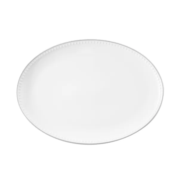 image of Mary Berry Signature Oval Serving Platter White