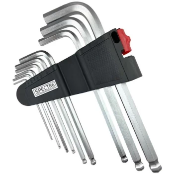 Image of Spectre - Ball End S2 Steel Hex Allen Key Set S2 Metric 1.5mm to 10mm 9 Piece