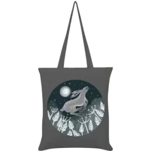 image of Lunar Lapin Tote Bag (One Size) (Graphite Grey/White) - Grindstore