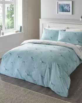 Image of Cotton Traders Dragonfly Duvet Set in Blue
