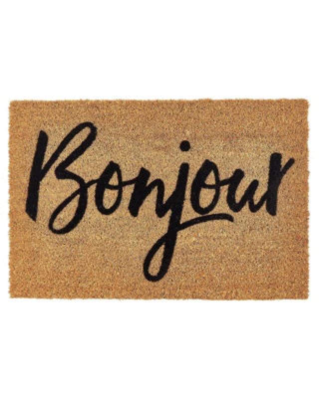 Image of Beliani Doormat Asir Natural 40 X 60 Cm Text Coir