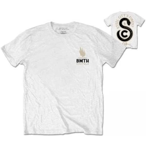 Image of Bring Me The Horizon - Sheffield Snake Unisex X-Large T-Shirt - White