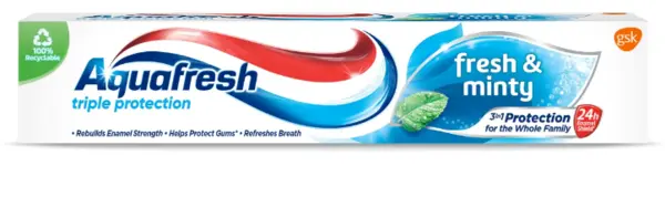 image of Aquafresh Triple Protection Fresh & Minty Toothpaste 20ml