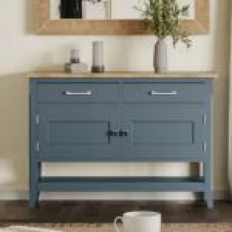 Image of Baumhaus Signature Blue Small Sideboard / Hall Console Table