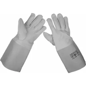 Image of Loops - pair tig Welding Gauntlets - Goat Skin Leather - 160mm Split Cow Leather