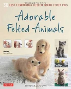 Image of Adorable Felted Animals by Gakken Handmade Series Paperback
