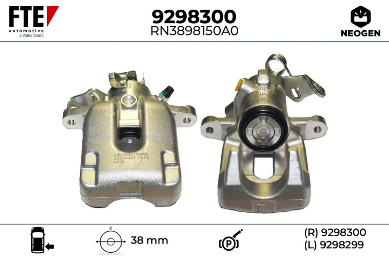 Image of Brake caliper FTE 9298300