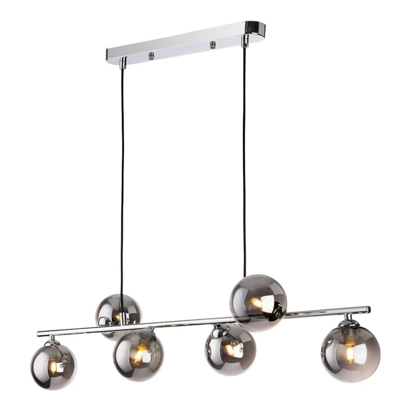 Image of Firstlight Lando 6-Light Pendant Bar Light Smoked in Chrome