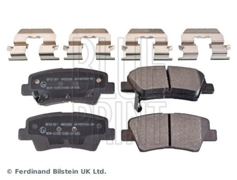 Image of Blue PRINT Brake pad set Blue PRINT ADG042188