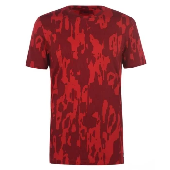 Image of Hugo Daisch Camo T Shirt - Red