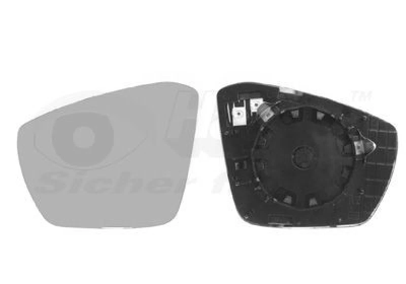 Image of VAN WEZEL Wing mirror glass VAN WEZEL 7624837