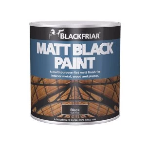 image of Blackfriar Matt Black Paint 125ml