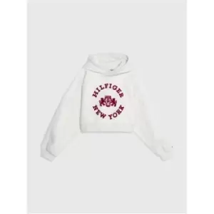 Image of Tommy Hilfiger Hilfiger Crest Hoodie Sweatshirt - Grey