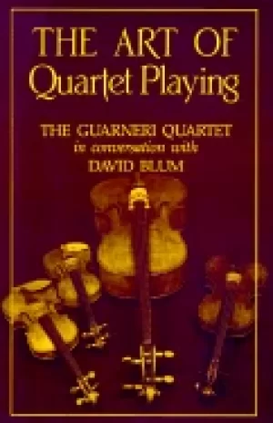 Image of art of quartet playing the guarneri quartet in conversation with david blum