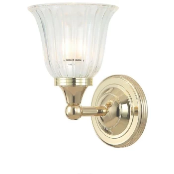 Image of Elstead - Austen - 1 Light Bathroom Wall Light Polished Brass IP44, G9
