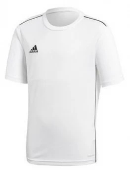 Image of Boys, adidas Kids Core 18 T-Shirt - White, Size 11-12 Years