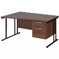 image of Dams International Wave Desk MC14WLP2KW 1,400 x 725 x 800 - 990 mm