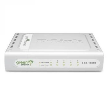 image of D link Dgs 1005db 5 port Green Ethernet Gigabit Desktop Switch