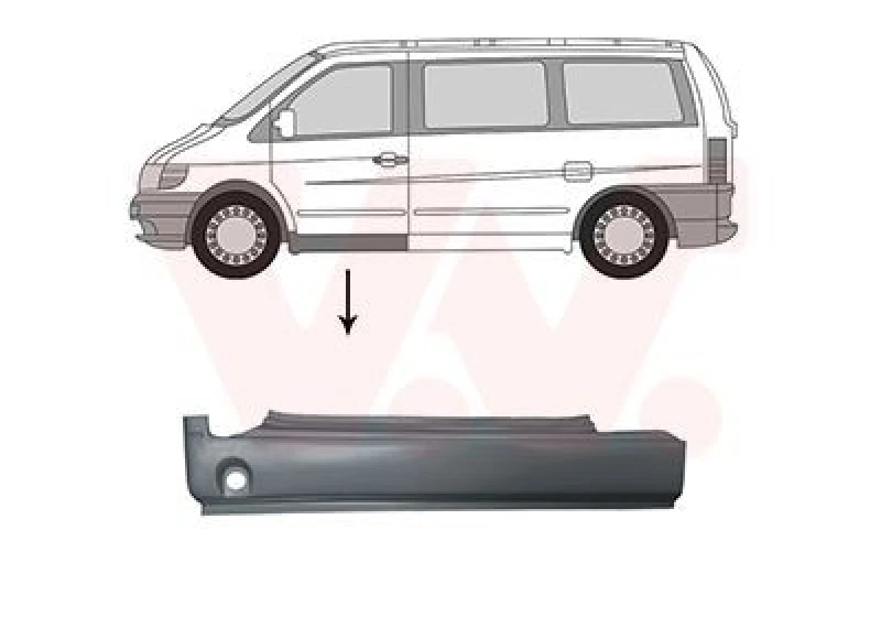 Image of VAN WEZEL Rocker panel VAN WEZEL 3078103