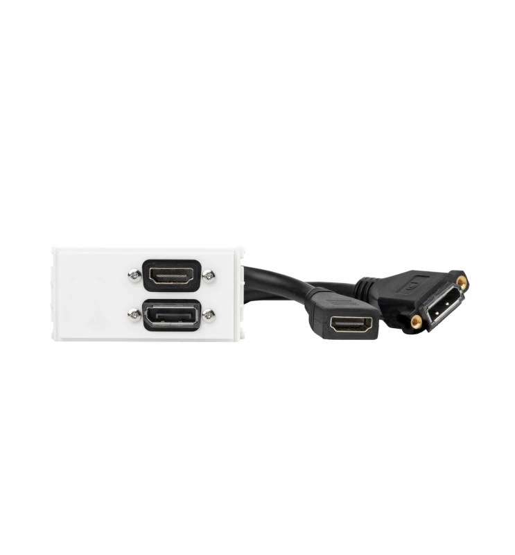 Image of Vivolink WI221267 socket-outlet HDMI + DisplayPort White