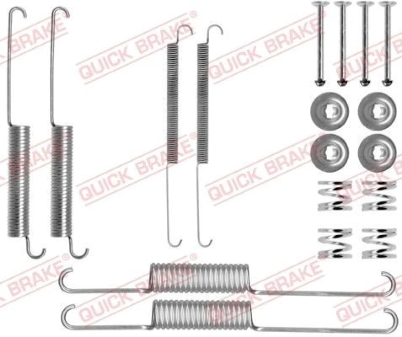 Image of QUICK BRAKE Brake shoe fitting kit QUICK BRAKE 105-0758