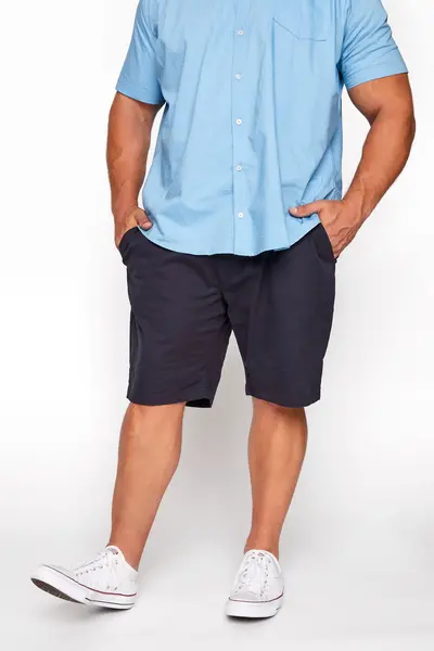 image of BadRhino Stretch Chino Shorts Blue