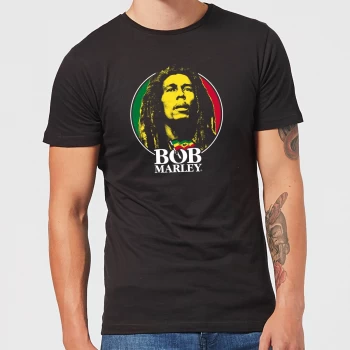 image of Bob Marley Face Logo Mens T-Shirt - Black - 3XL - Black