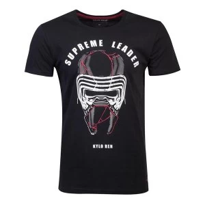 Image of Star Wars - Supreme Leader Kylo Ren Mens Large T-Shirt - Black