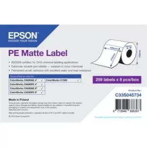 image of Epson C33S045734 printer label White