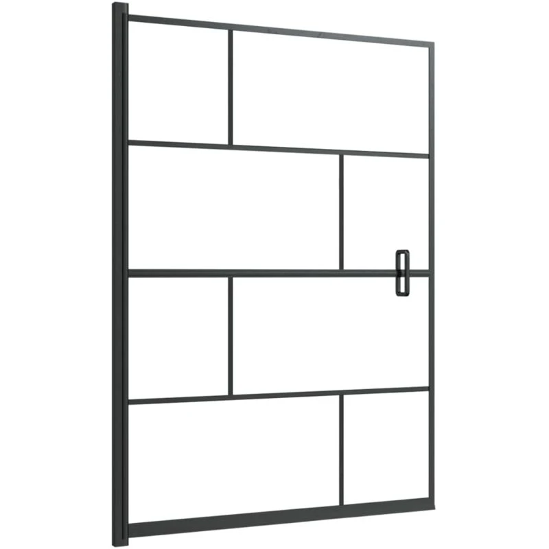 Image of VIDAXL Shower Enclosure esg 100x140cm Black Vidaxl 8720286416068
