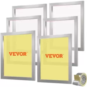 image of VEVOR Screen Printing Kit, 6 Pieces Aluminum Silk Screen Printing Frames, 20x24inch Silk Screen Printing Frame with 110 Count Mesh, High Tension