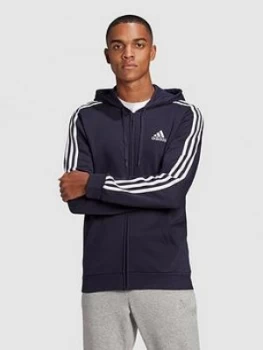 Image of Adidas Adidas 3-Stripe Fleece Full Zip Hoody