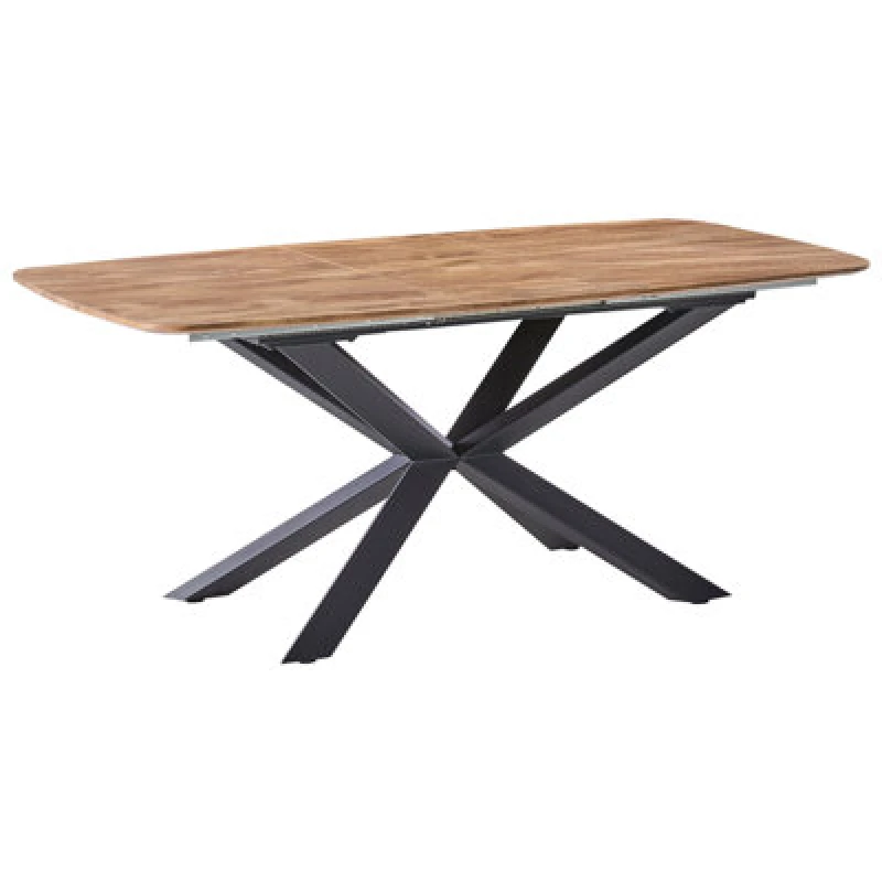 Image of Beliani Extending Dining Table Gairdner Brown 140/180 Cm 90 Cm