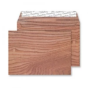 Image of Creative Senses Natural Finish Coloured Envelopes C5 Peel & Seal 162 x 229mm Plain 135 gsm Polished Oak Pack of 125