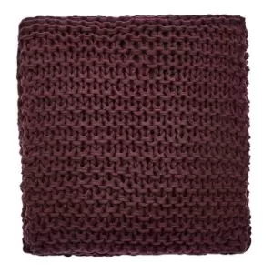 image of Bedeck of Belfast Aris Knit Throw - Red