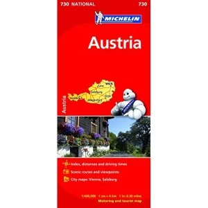 Image of Austria - Michelin National Map 730 Map Sheet map 2012