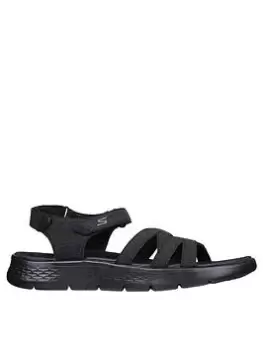 image of Skechers Go Walk Flex Sandal - Black, Size 4, Women