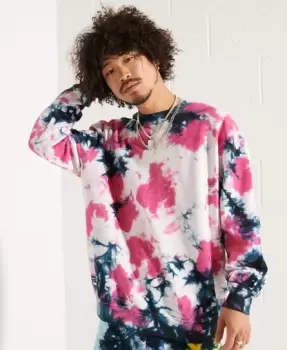 Image of Superdry Unisex Tie Dye Crew Sweatshirt
