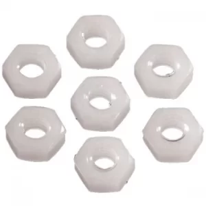 Image of Toolcraft Hexagon Nuts DIN 934 Polyamide M6 Pack Of 10