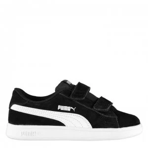 image of Puma Smash Suede Infant Boys Trainers - Black/White