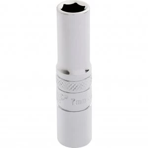 Image of Draper 1/4" Drive Polished Finish Hi Torq Deep Hexagon Socket Metric 1/4" 7mm