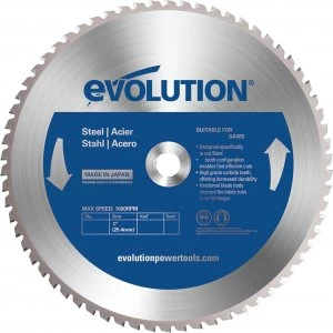 image of Evolution Mild Steel Cutting Saw Blade 305mm 60T 25.4mm