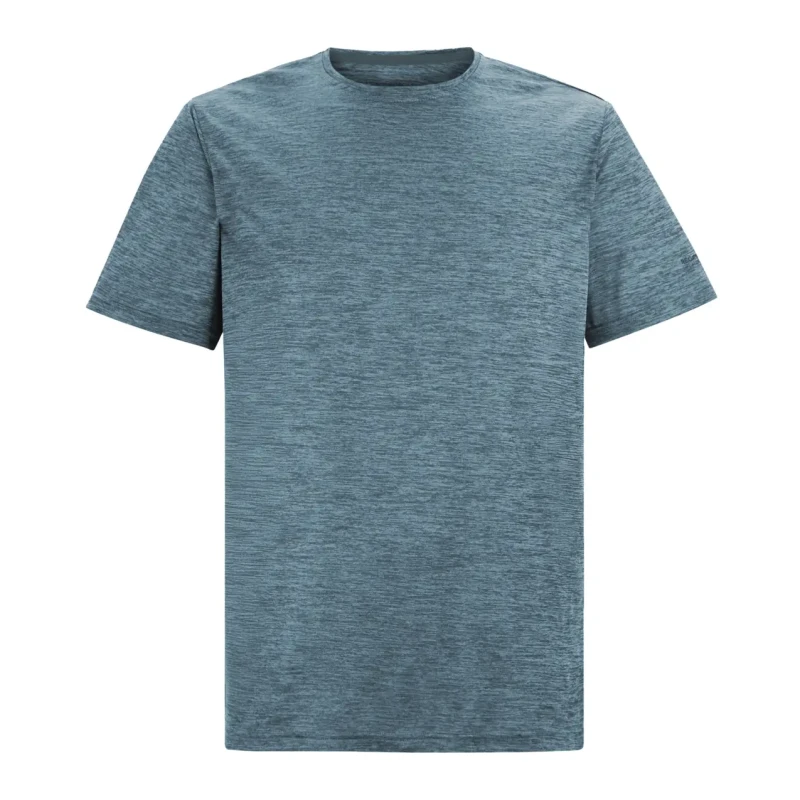 Image of Regatta Mens Fingal Edition Short Sleeved Marl T-Shirt in Mid Blue Size: Large Mid Blue Male L