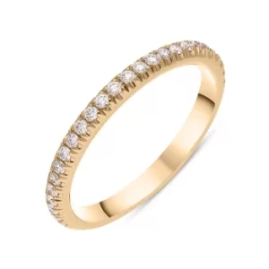 Image of 18ct Rose Gold Diamond Half Eternity Ring