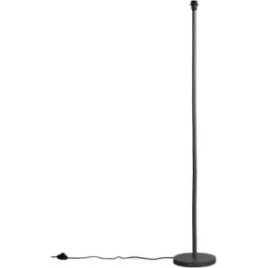 Image of Minisun - Wooden Tall Stem Floor Lamp Base - Grey