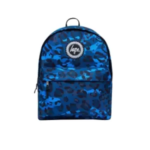 image of Hype Leopard Camo Backpack (One Size) (Blue/Black)